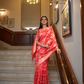 Organza Handloom Saree with Intricate Zari Weaving