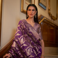 Organza Handloom Saree with Intricate Zari Weaving