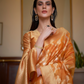 Organza Handloom Saree with Intricate Zari Weaving