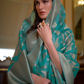 Organza Handloom Saree with Intricate Zari Weaving