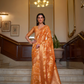 Organza Handloom Saree with Intricate Zari Weaving