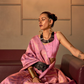 Two-Tone Handloom Woven Silk Saree with Subtle Zari Accents