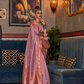 Tissue Silk Handloom Saree with Triple Zari Elegance