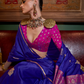 Pure Satin Handloom Silk Saree with Luxurious Weaving Detail