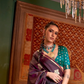 Pure Satin Handloom Silk Saree with Luxurious Weaving Detail