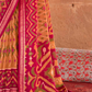 Two-Tone Georgette with Silk Saree Patola Design