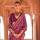 Two-Tone Georgette with Silk Saree Patola Design