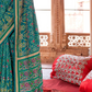 Two-Tone Georgette with Silk Saree Patola Design