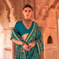 Two-Tone Georgette with Silk Saree Patola Design