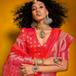 Carnival Designer Handloom Silk Saree with Weaving Touch