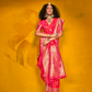 Carnival Designer Handloom Silk Saree with Weaving Touch