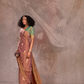 Dual Tone Banarasi Silk Saree with Rich Zari Weaving Elegance