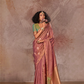 Dual Tone Banarasi Silk Saree with Rich Zari Weaving Elegance