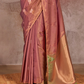 Dual Tone Banarasi Silk Saree with Rich Zari Weaving Elegance