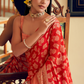 Two Ply Weaving Polyester Georgette Saree with Weaving Buta - LaVante Fashion