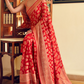 Two Ply Weaving Polyester Georgette Saree with Weaving Buta - LaVante Fashion
