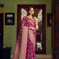 Two Ply Weaving Polyester Georgette Saree with Weaving Buta - LaVante Fashion