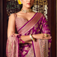 Two Ply Weaving Polyester Georgette Saree with Weaving Buta - LaVante Fashion