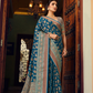 Two Ply Weaving Polyester Georgette Saree with Weaving Buta - LaVante Fashion