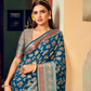 Two Ply Weaving Polyester Georgette Saree with Weaving Buta - LaVante Fashion