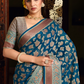 Two Ply Weaving Polyester Georgette Saree with Weaving Buta - LaVante Fashion