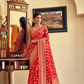 Two Ply Weaving Polyester Georgette Saree with Weaving Buta - LaVante Fashion