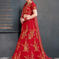 Bridal Silk Lehenga Choli Featuring Detailed Embroidered Design