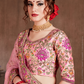 Luxurious Embroidered Mulberry Silk Bridal Lehenga Choli with Dupatta