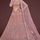 Trendy Net Dori Embroidered Lehenga Choli for Wedding