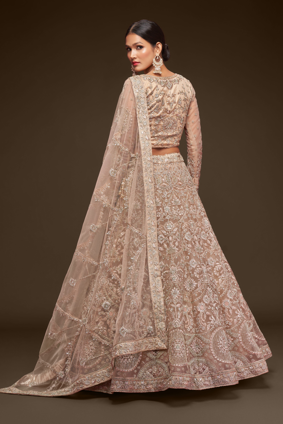 Trendy Net Dori Embroidered Lehenga Choli for Wedding