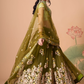 Exquisite Mirror Work Lehenga with Thread, Zari, Dori & Sequins Embroidery