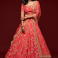 Thread Embroidered Silk Wedding Wear Lehenga Choli