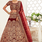 Designer Lehenga with Intricate Thread, Zari and Sequin Work