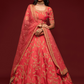Thread Embroidered Silk Wedding Wear Lehenga Choli