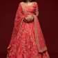 Thread Embroidered Silk Wedding Wear Lehenga Choli