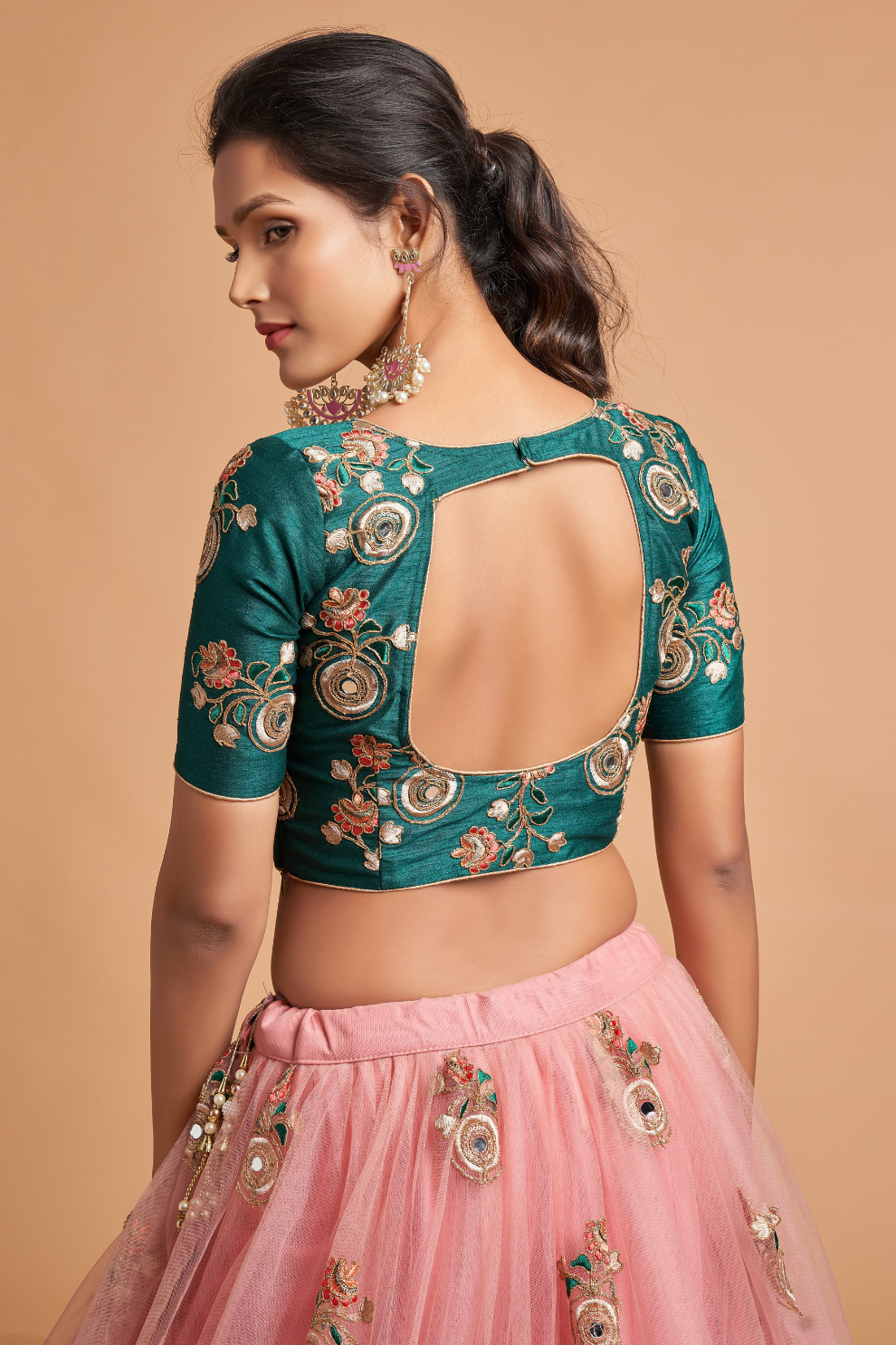 Radiant Zari and Multi-Sequins Embroidered Ethnic Ensemble