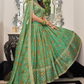Elegant blouse and soft net dupatta with border detailing