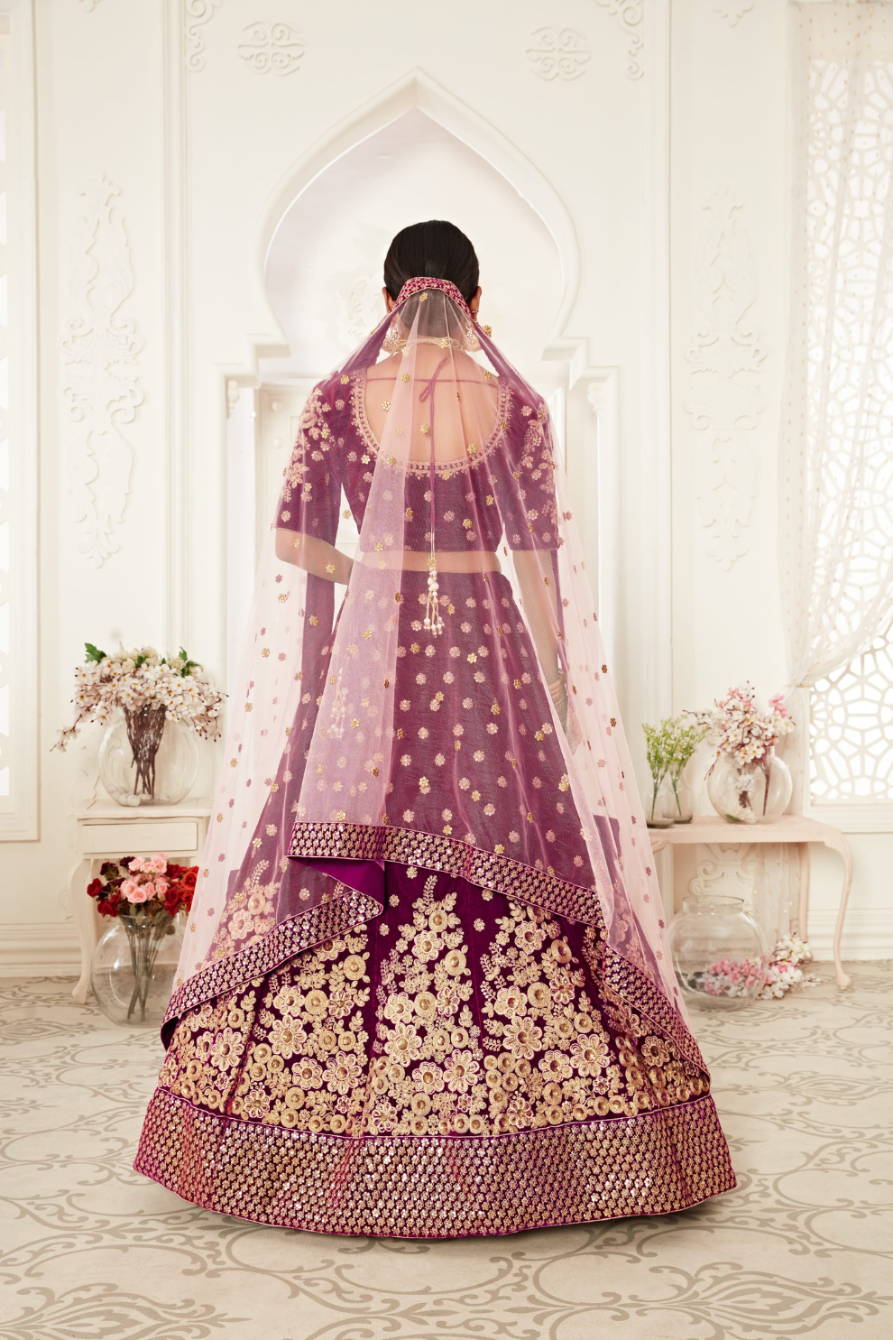 Designer Lehenga with Intricate Thread, Zari and Sequin Work