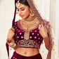 Designer Lehenga with Intricate Thread, Zari and Sequin Work