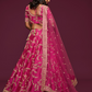 Thread Embroidered Silk Wedding Wear Lehenga Choli
