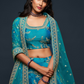 Thread Embroidered Silk Wedding Wear Lehenga Choli