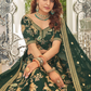 Elegant blouse and soft net dupatta with border detailing