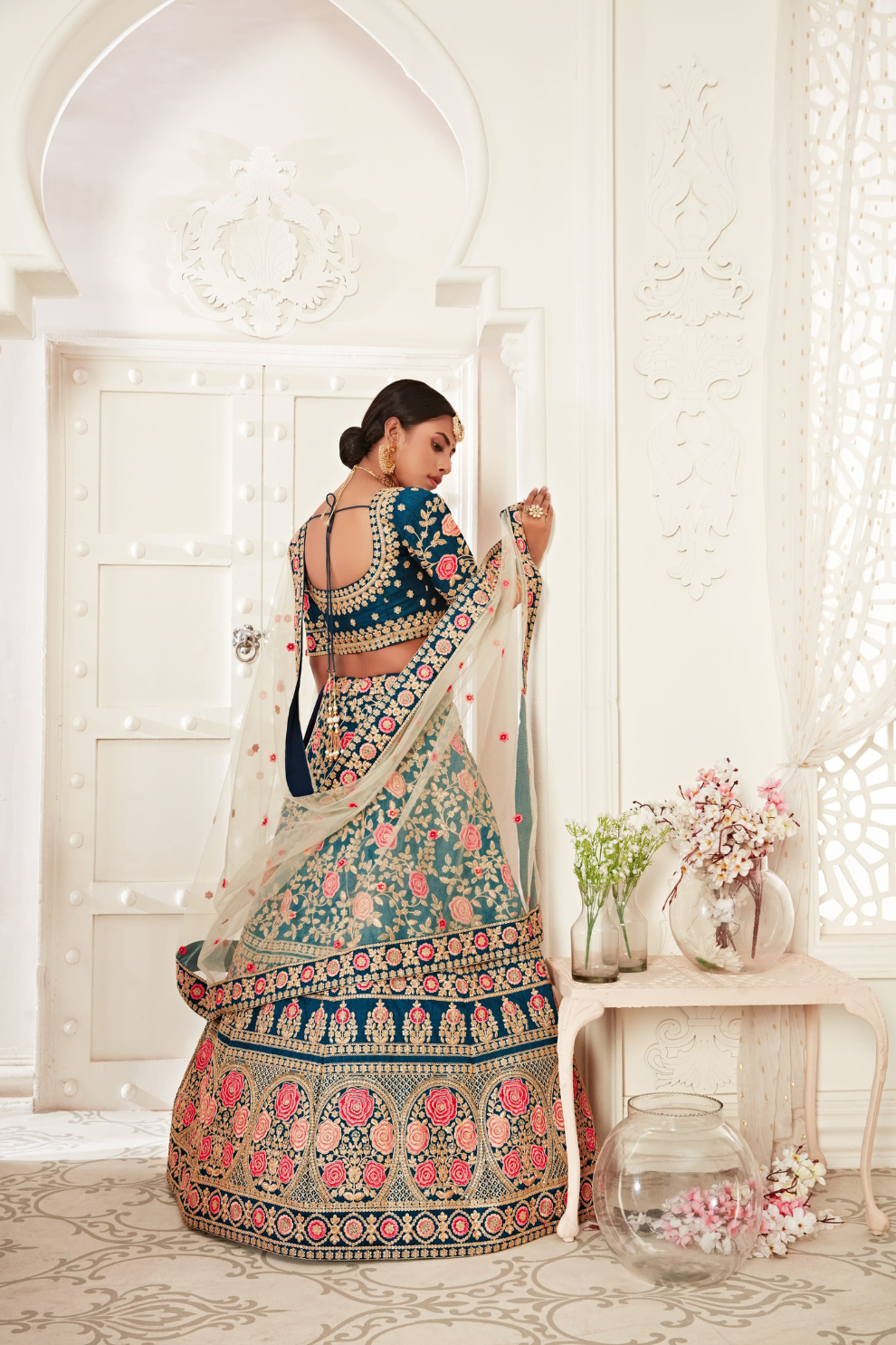 Designer Lehenga with Intricate Thread, Zari and Sequin Work