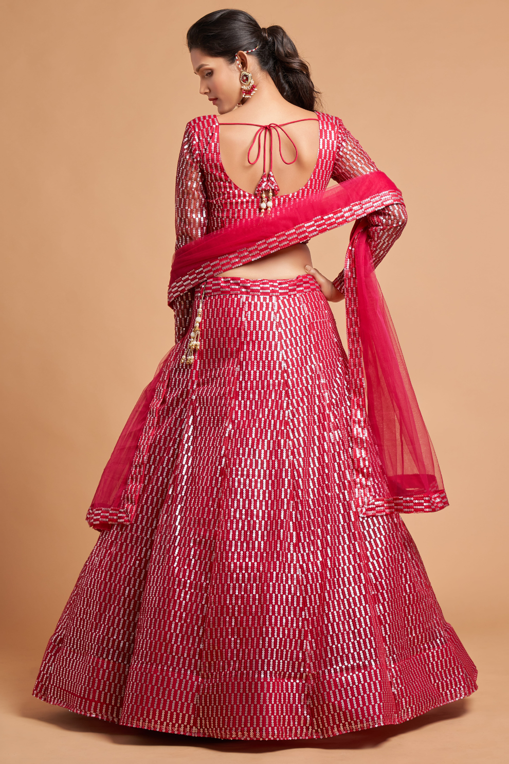 Radiant Zari and Multi-Sequins Embroidered Ethnic Ensemble