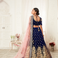 Designer Lehenga with Intricate Thread, Zari and Sequin Work