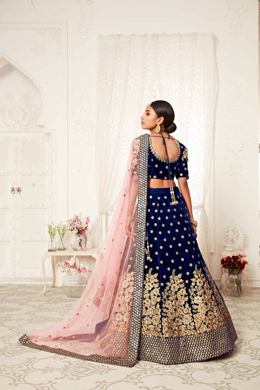 Designer Lehenga with Intricate Thread, Zari and Sequin Work