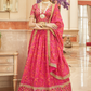 Elegant blouse and soft net dupatta with border detailing