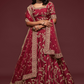 Thread Embroidered Silk Wedding Wear Lehenga Choli