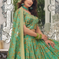 Elegant blouse and soft net dupatta with border detailing