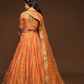 Thread Embroidered Silk Wedding Wear Lehenga Choli